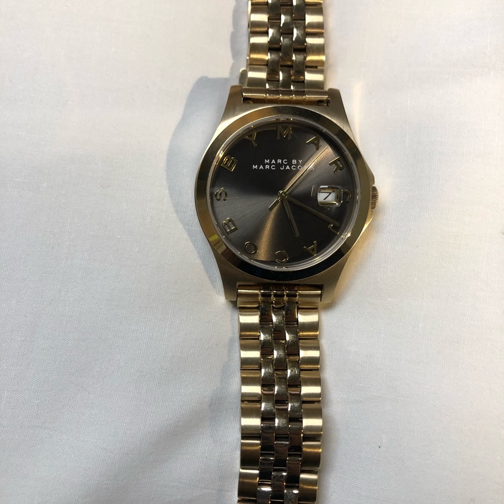 Marc Jacobs Gold and grey face women’s watch
